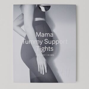 H&M Mama Tummy Support Tights 30 denier Black Medium
